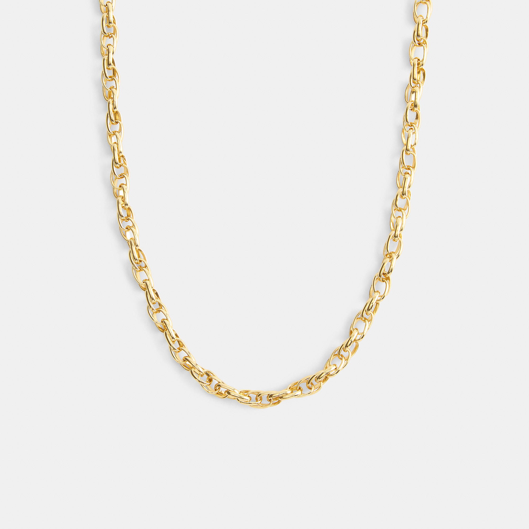 Brushed Link Chain Necklace