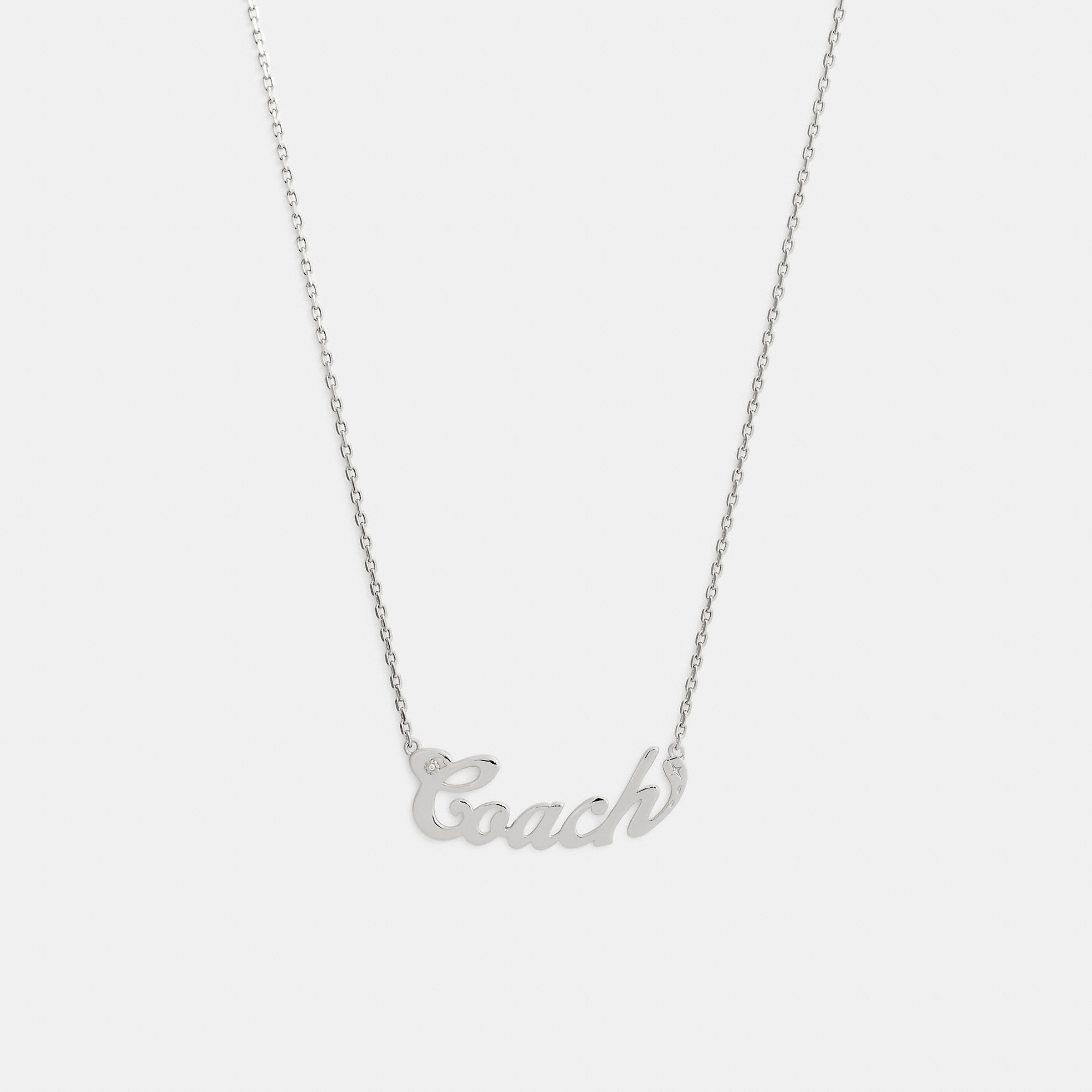 Script Nameplate Necklace by COACH