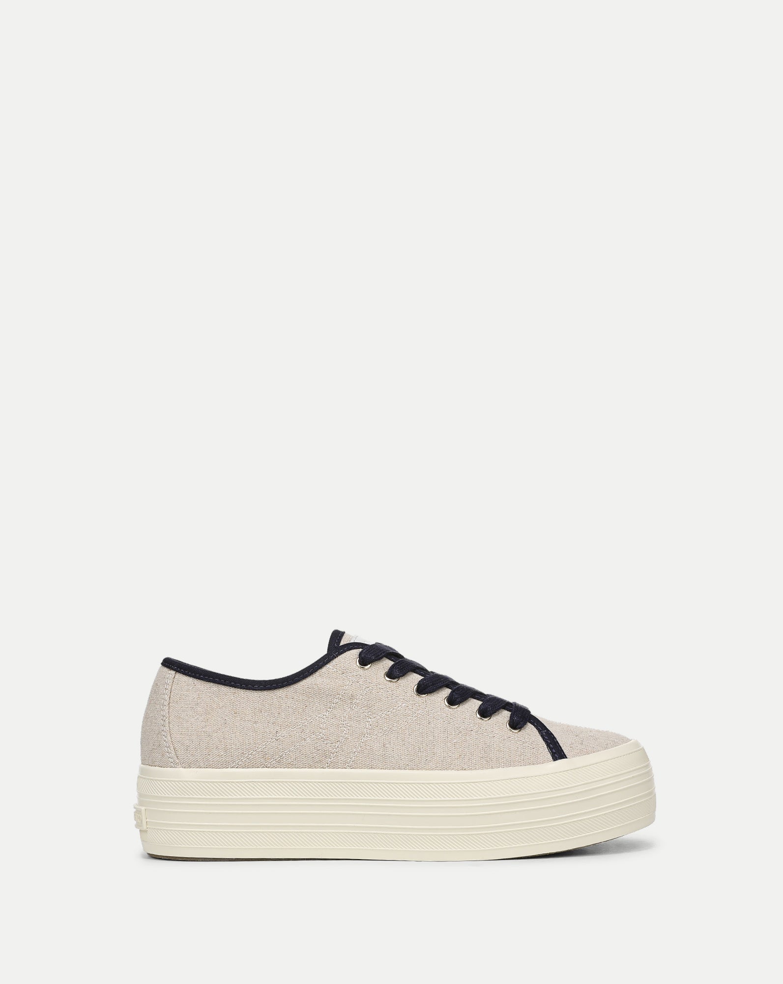 Truett Platform Sneaker Sand Navy by Veronica Beard