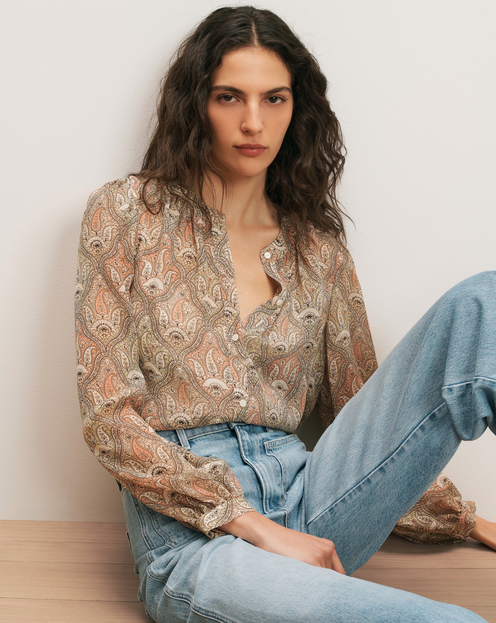 Ashlynn Silk Blouse by Veronica Beard
