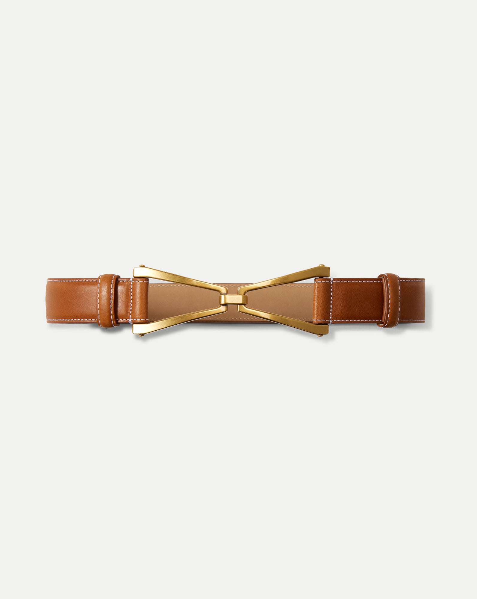 V Leather Belt by Veronica Beard