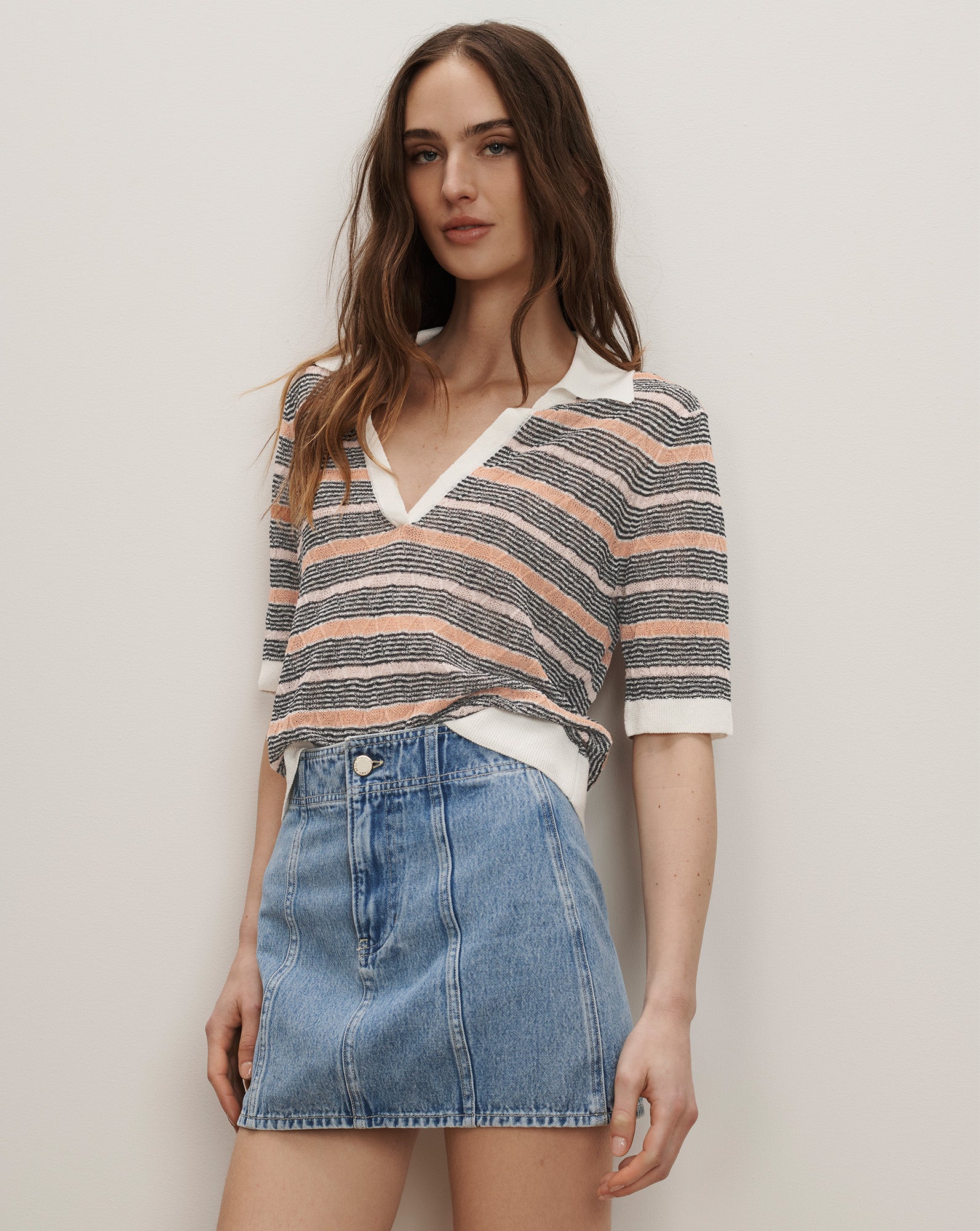 Issa Knit Polo by Veronica Beard