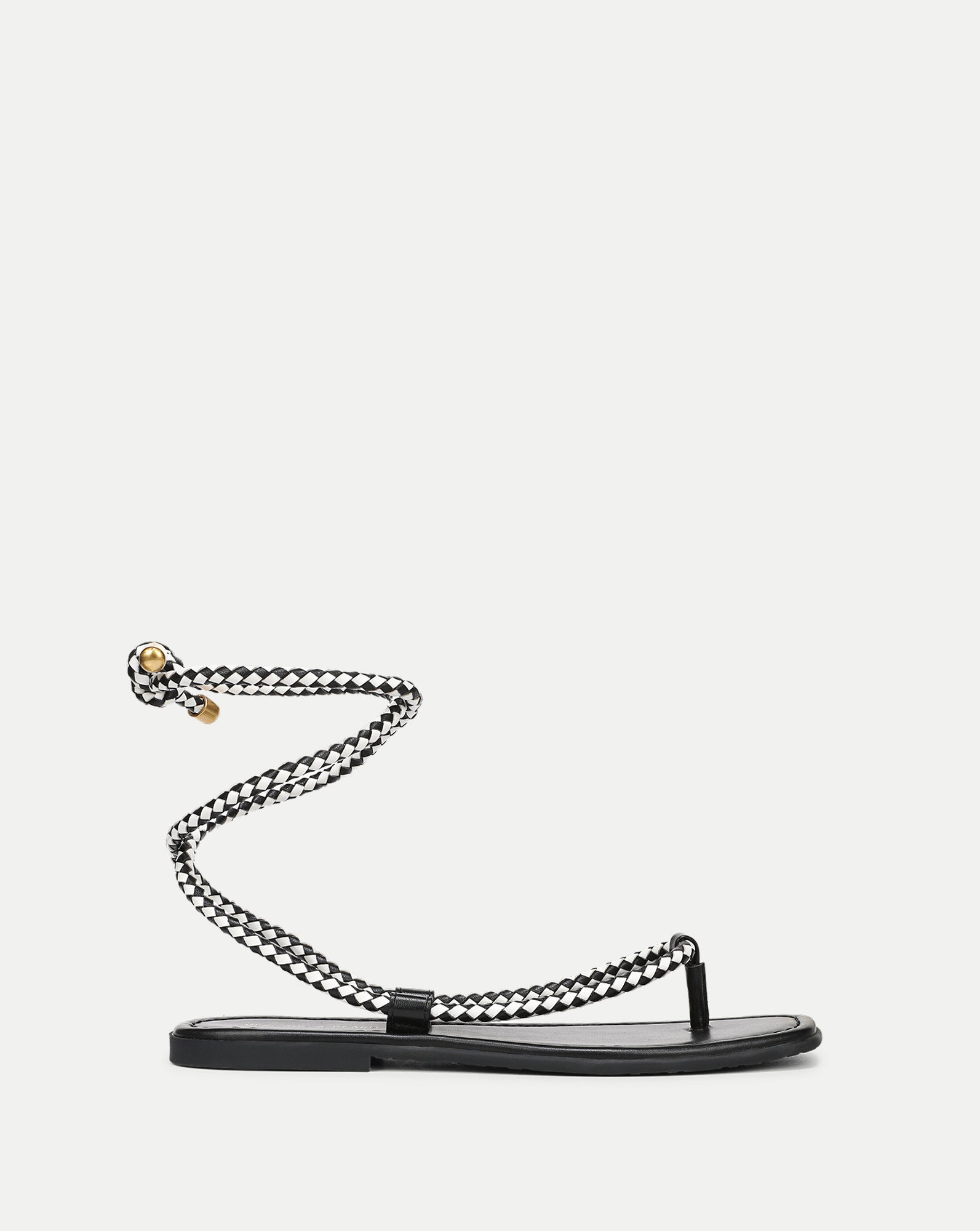 Carmina Wrap Sandal Black Coconut