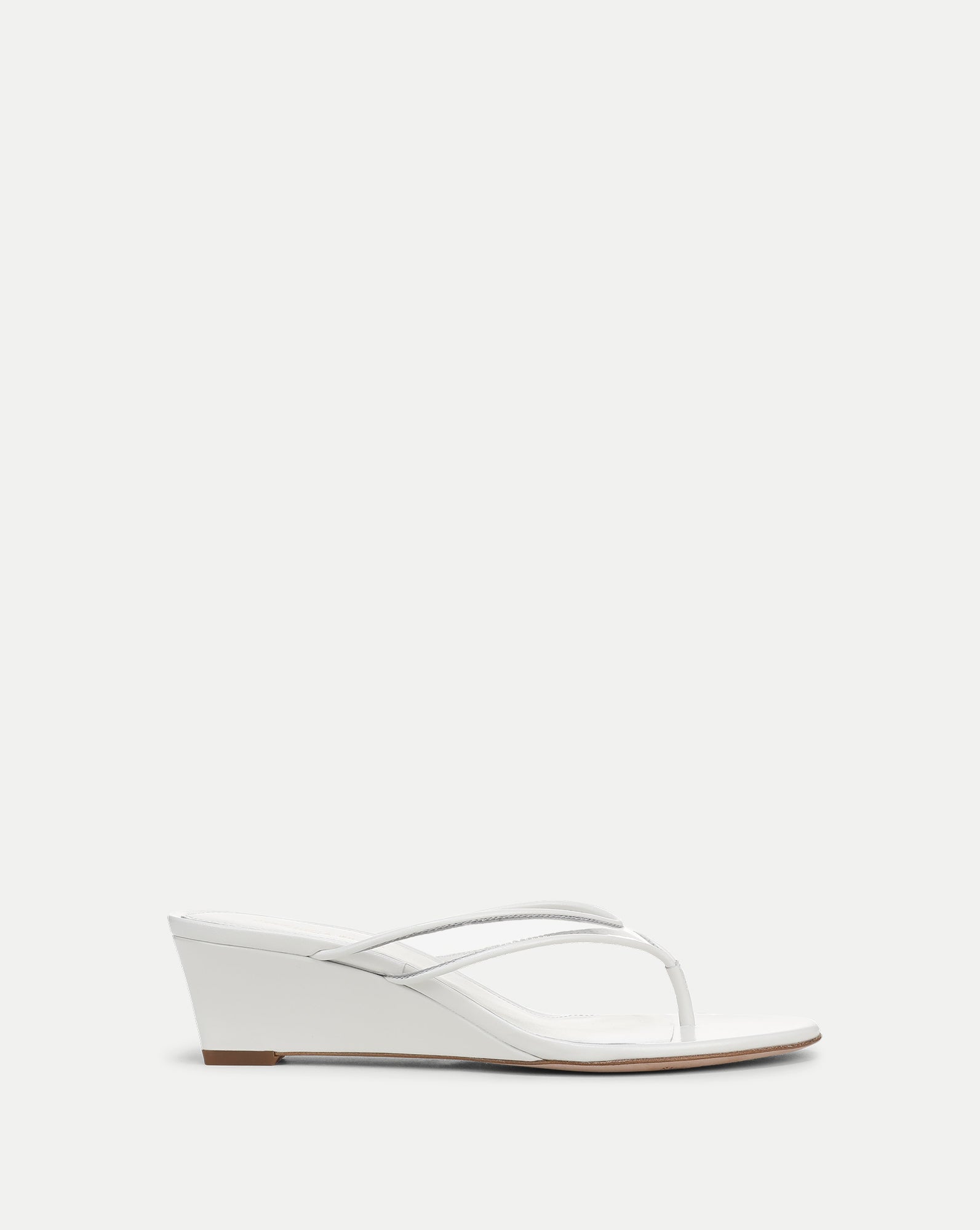 Clea Jelly Wedge Sandal Clear Coconut