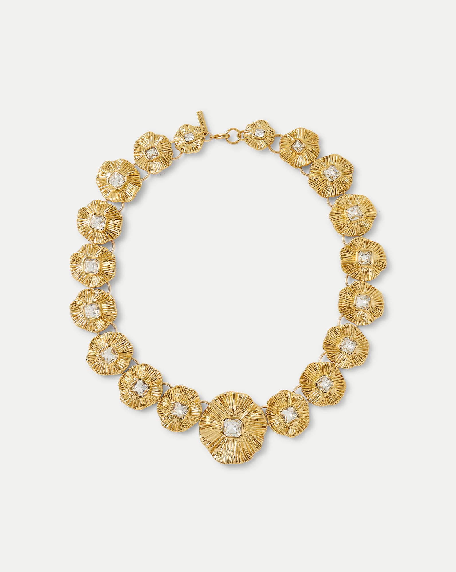 Gold Floral Statement Necklace by Veronica Beard