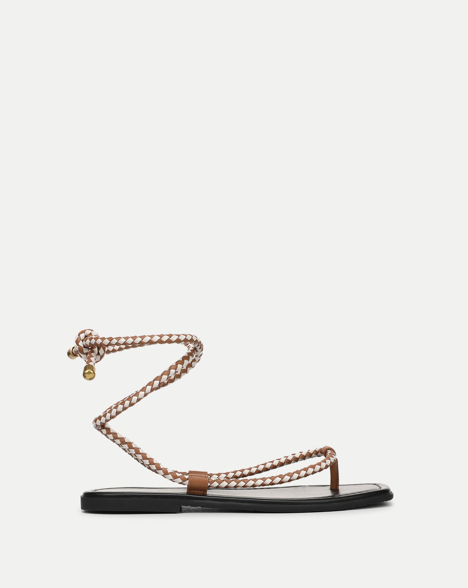 Carmina Wrap Sandal Hazelwood Ecru