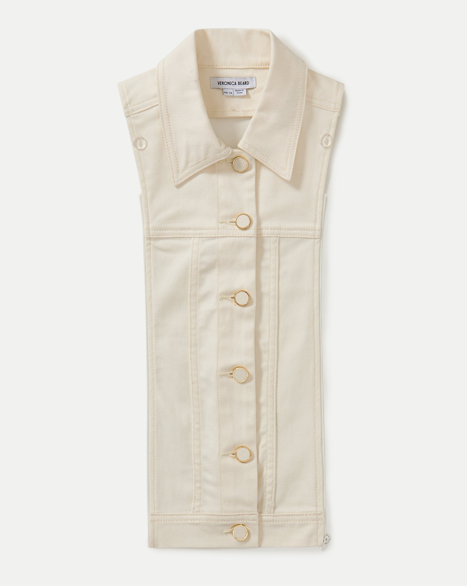 Slate Cotton Twill Dickey by Veronica Beard