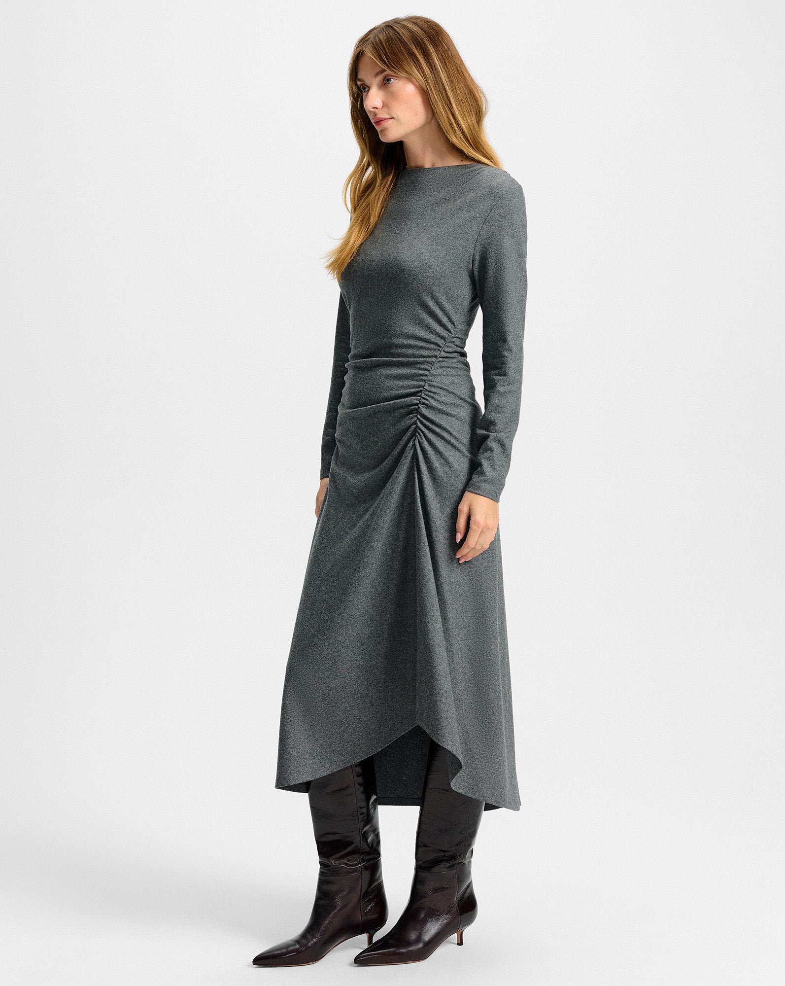 Theodora Wool Midi Dress by Veronica Beard