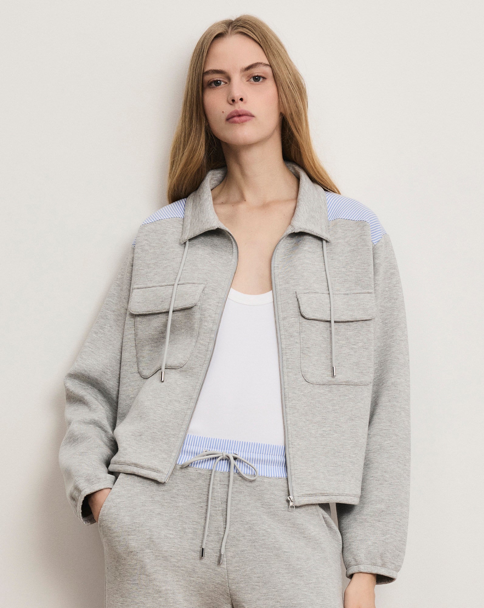 Stellant Stretch-Scuba Jacket by Veronica Beard