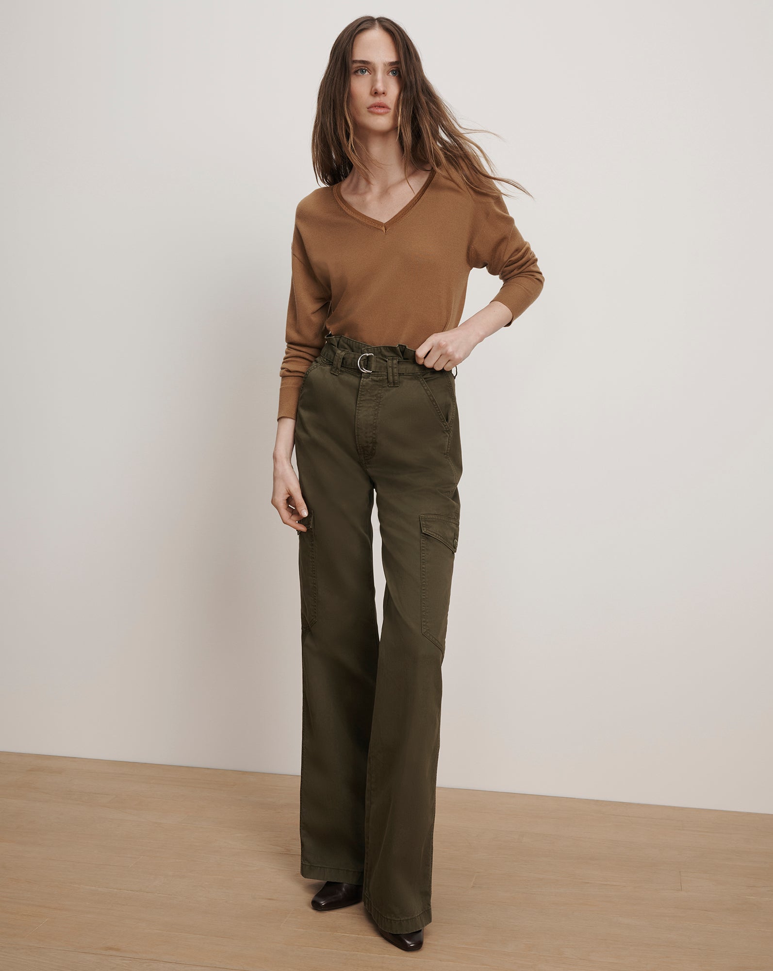 Damara Wide-Leg Cargo Pant by Veronica Beard