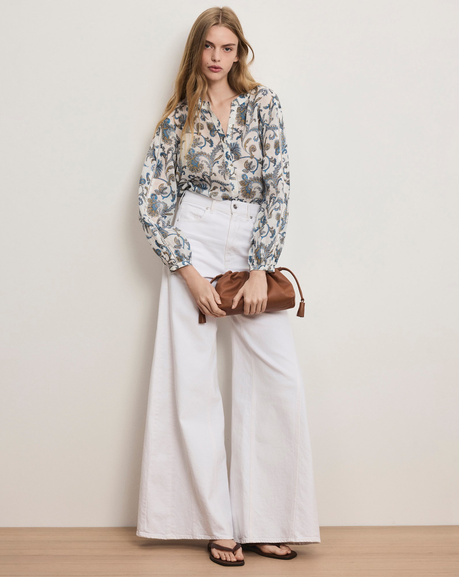 Vicki Extra-Wide-Leg Jean by Veronica Beard