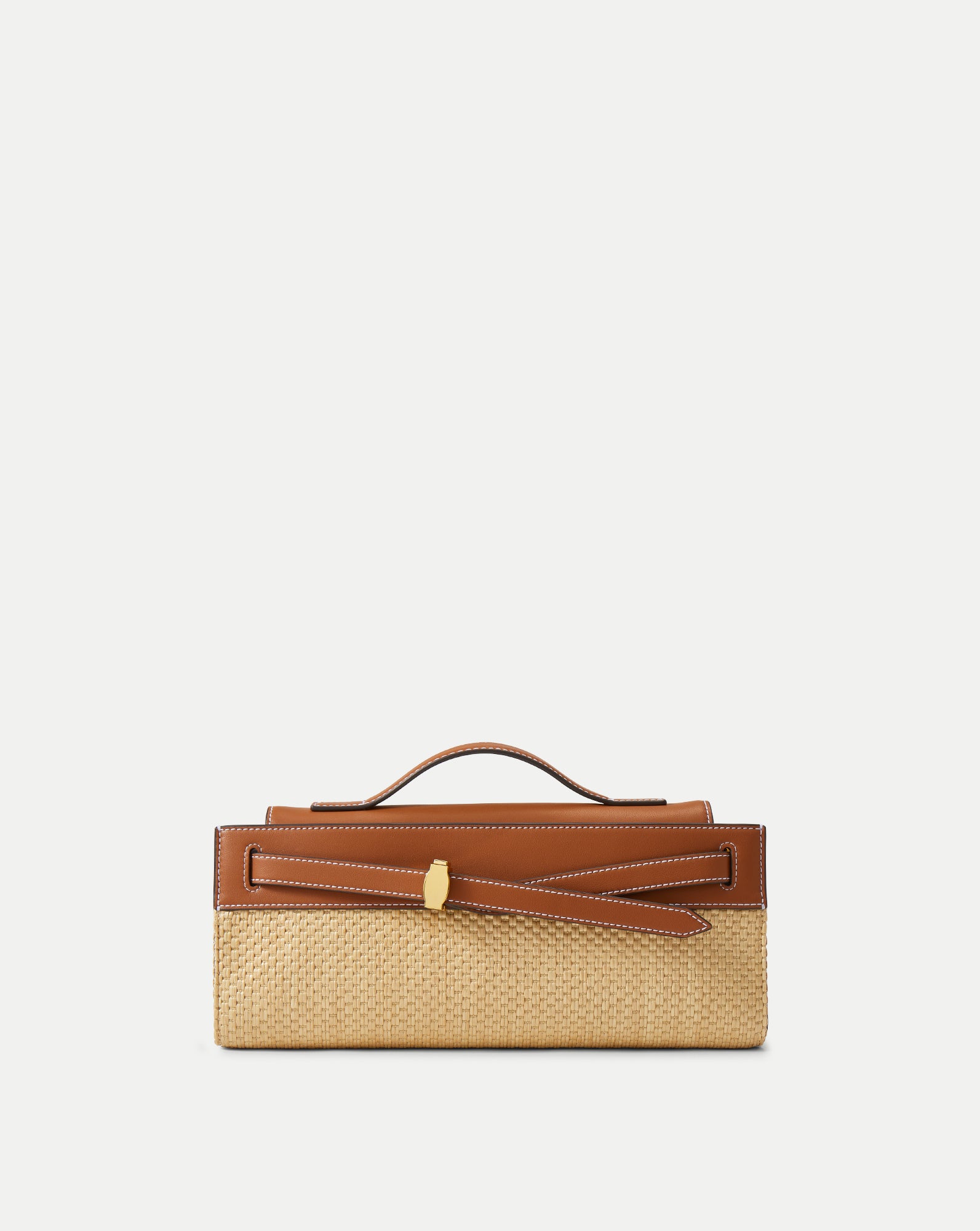 Raffia Dash Clutch Hazelwood Natural