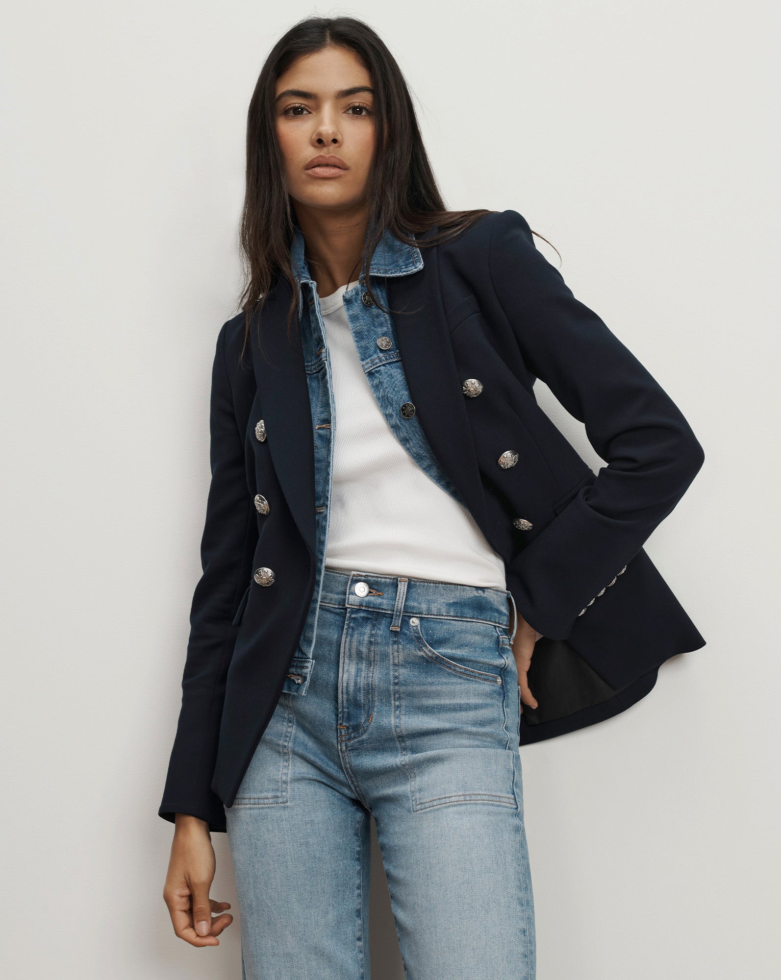 Miller Dickey Jacket Navy Silver
