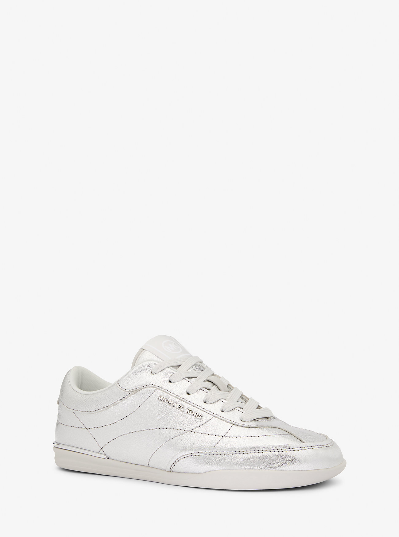 MK Nolan Metallic Leather Trainers -