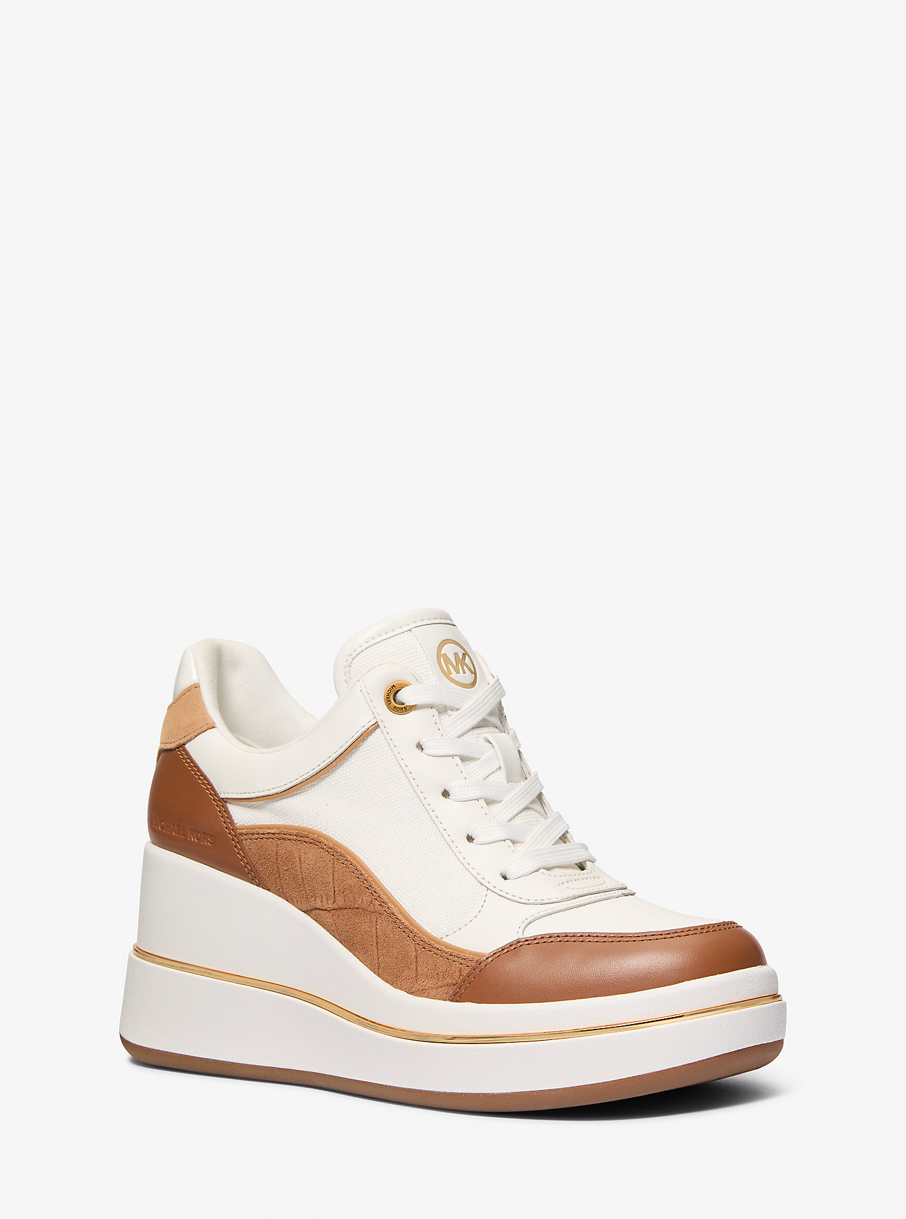MK Emmy Leather Wedge Trainer -
