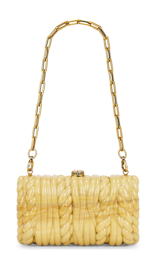 Helene Clutch in Yellow.