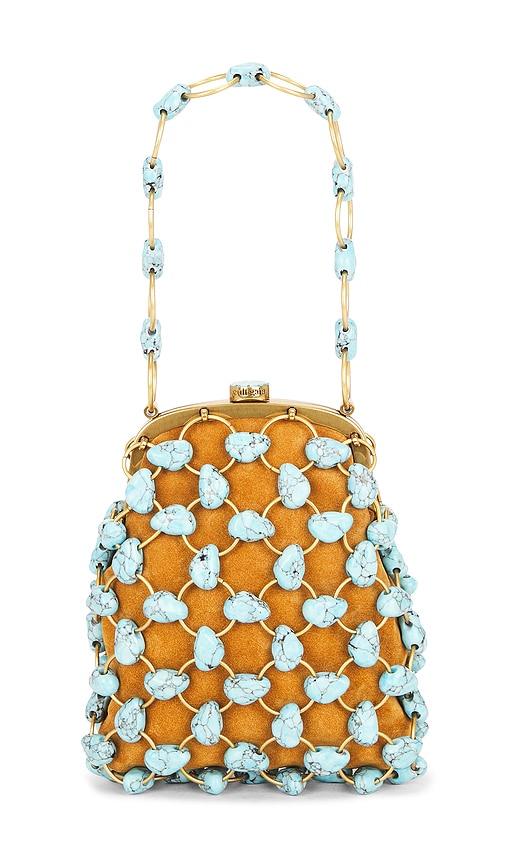 Brielle Wristlet in Turquoise. by Cult Gaia