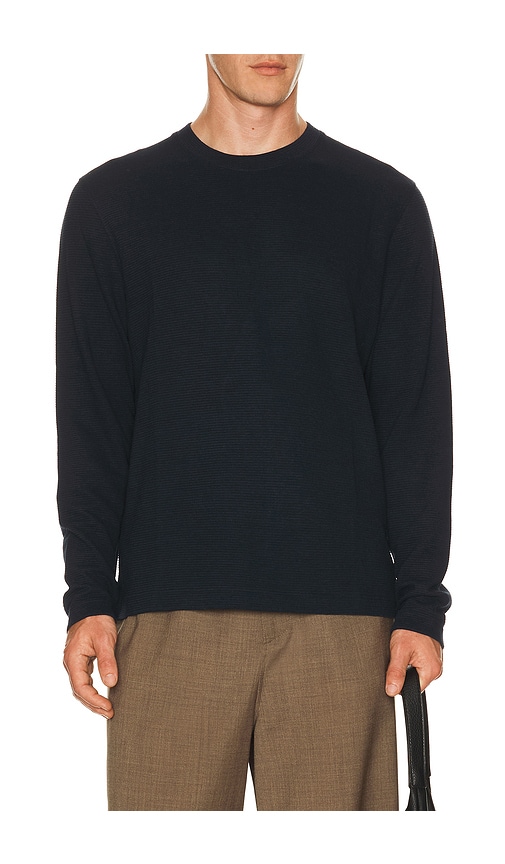 Delroy Long Sleeve Tee in Navy.
