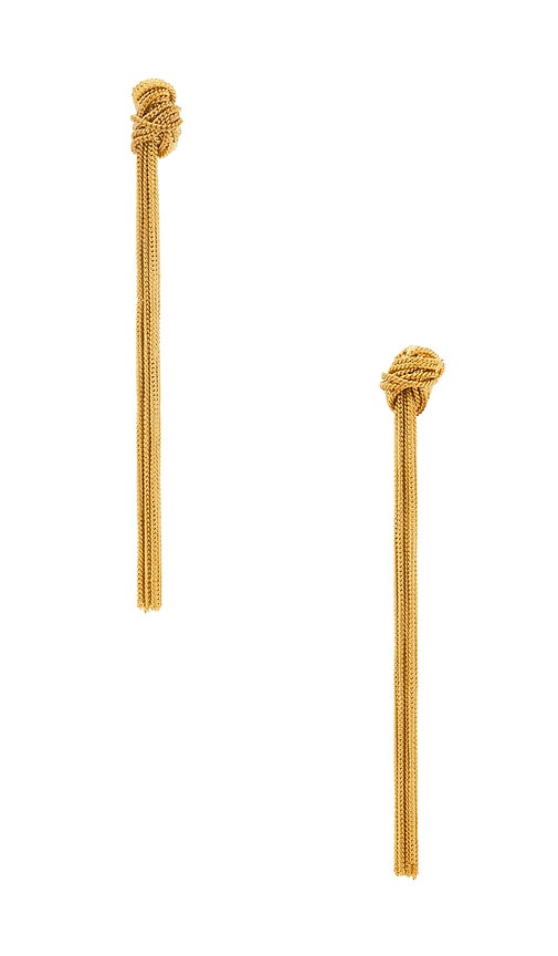 Le Pompon Ii Earring in Metallic Gold.