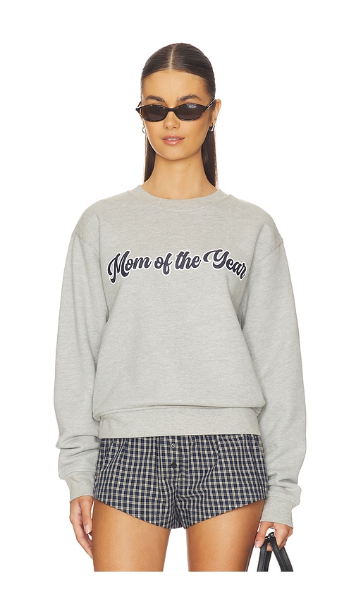The Mom Of The Year Varsity Sweatshirt in Grey.