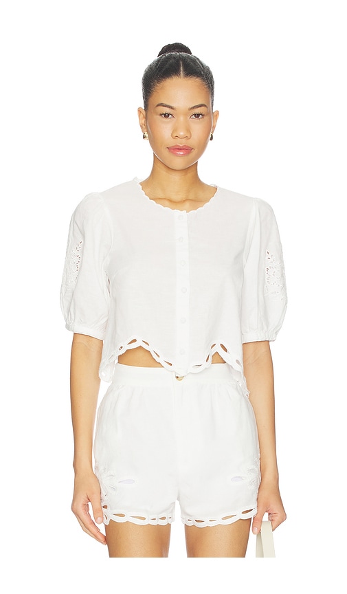 Joellyn Top in White. by ASTR the Label