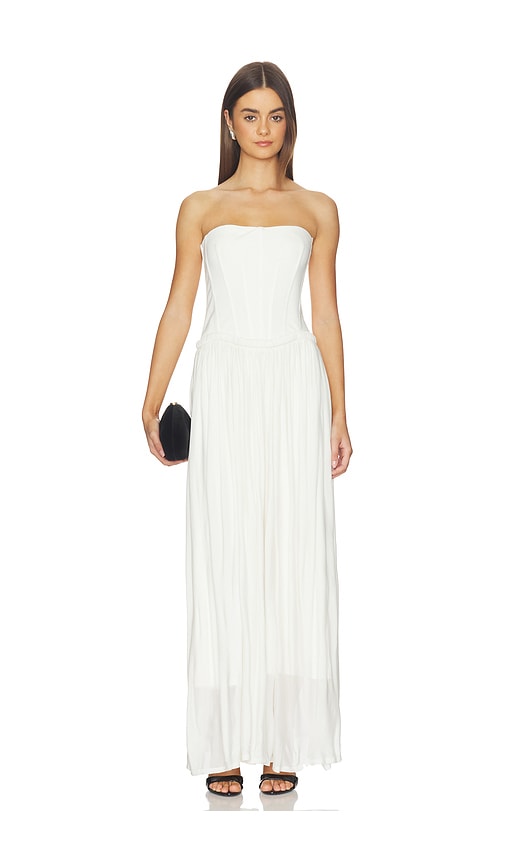 Adalys Bustier Dress in Ivory.