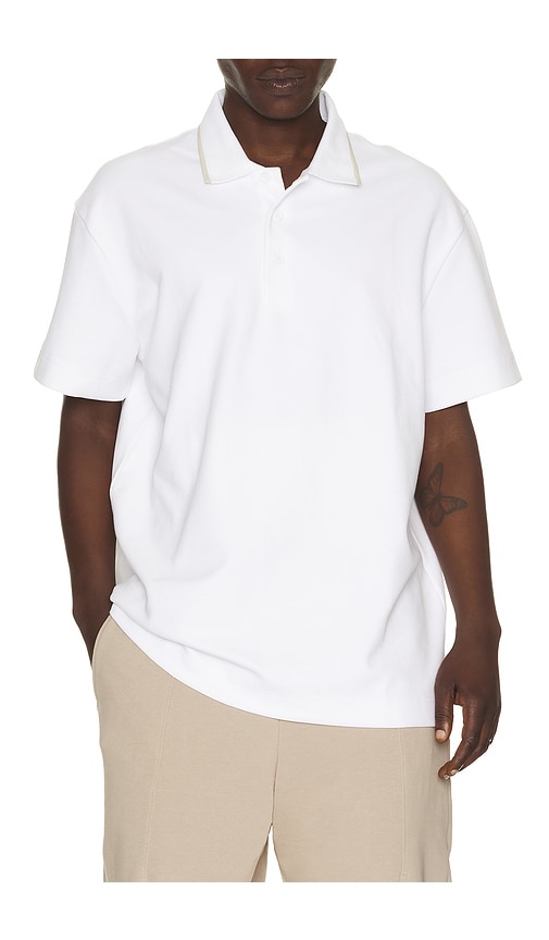 Courtside Polo in White.