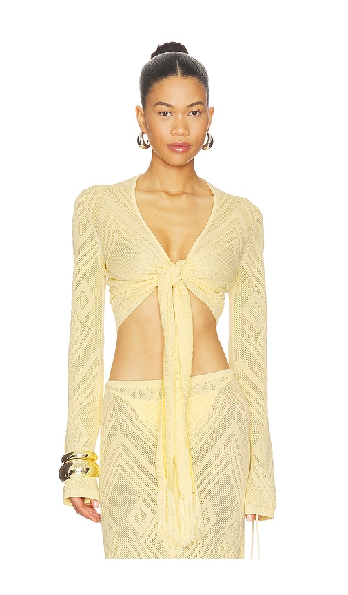 Vale Top in Yellow.
