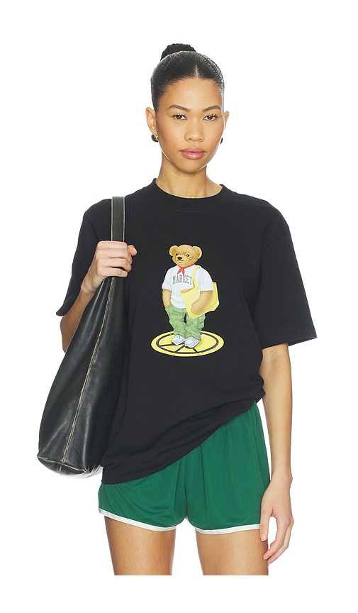 Stand For Peace Bear T-Shirt in Black. by Market