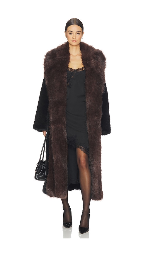 Faux Fur Belted Jacket in Black,Chocolate. by WeWoreWhat