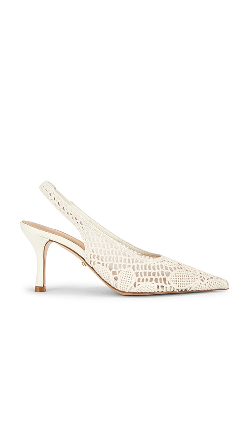 Maia Slingback Pump in Cream.