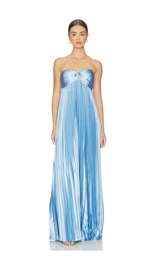 x REVOLVE Cyrina Gown in Slate.