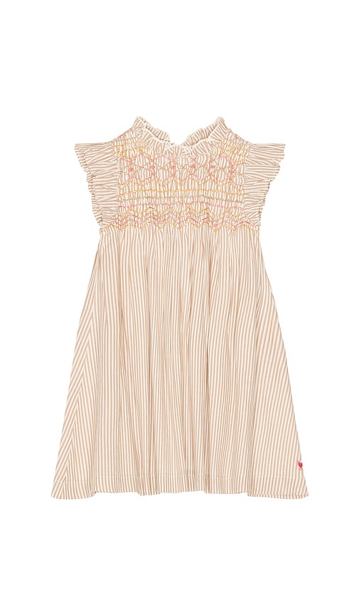 Girls Stevie Dress in Brown.