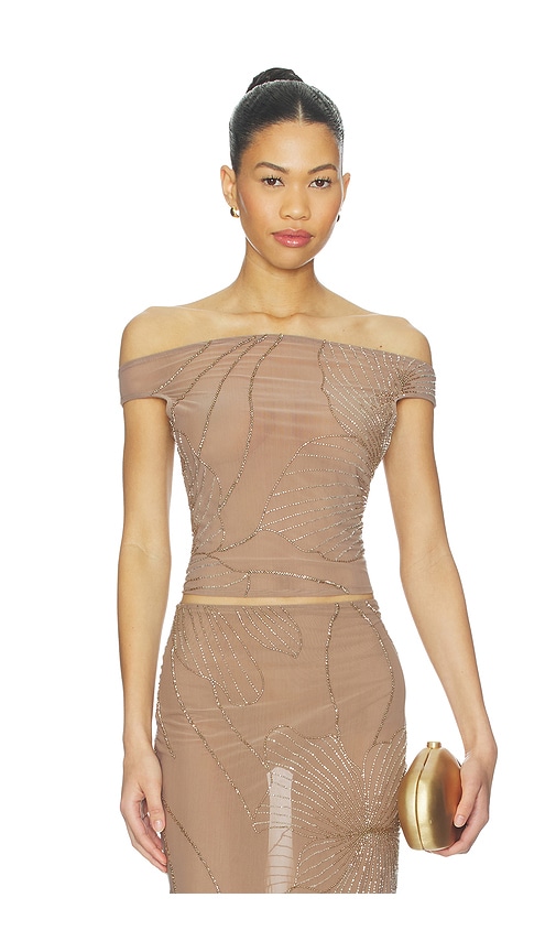 Tanuja Top in Taupe.