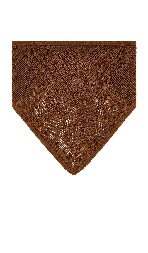 Crochet Bandana in Brown. by DEVON WINDSOR