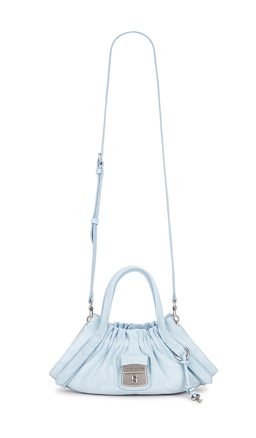 The Small Satchel in Baby Blue.