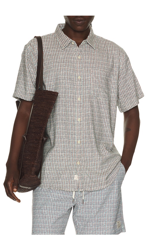 Classic Stretch Selvage Shirt in Green.