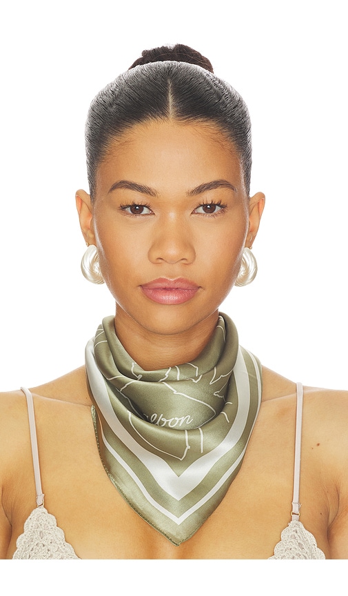Clara Scarf in Sage.