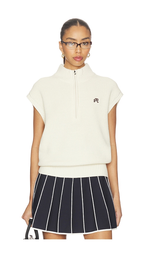 Iva Sweater Vest in Cream.