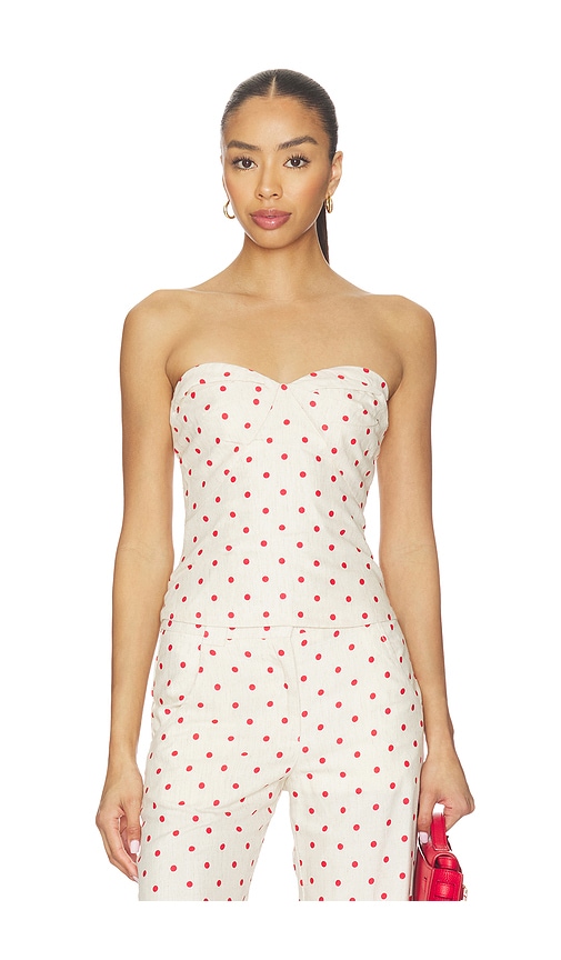 x REVOLVE Soho Top in Beige.