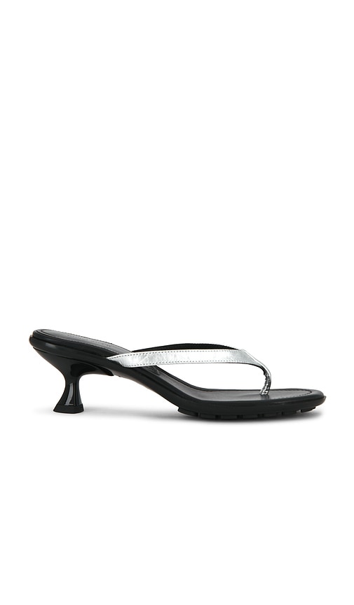 Mari Sandal in Metallic Silver,Black.