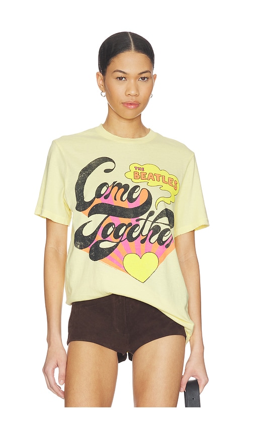 The Beatles Come Together Tee in Yellow. by Junk Food