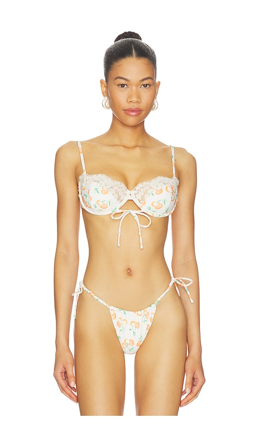 X Elsa Hosk Lena Bikini Top in Cream.