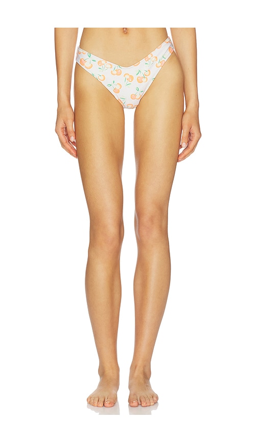 X Elsa Hosk Lulu Bikini Bottom in Cream.