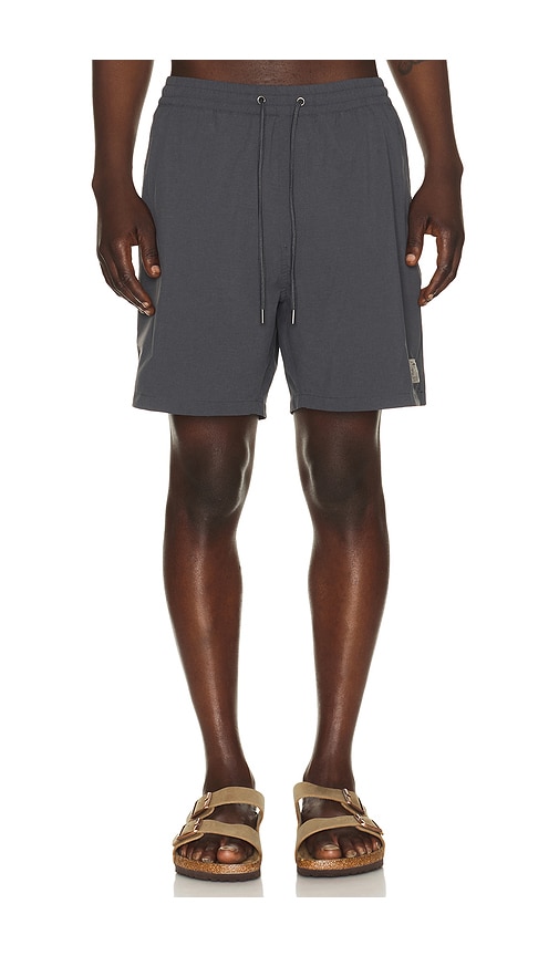 6 Lined Sport & Swim Short in Charcoal.