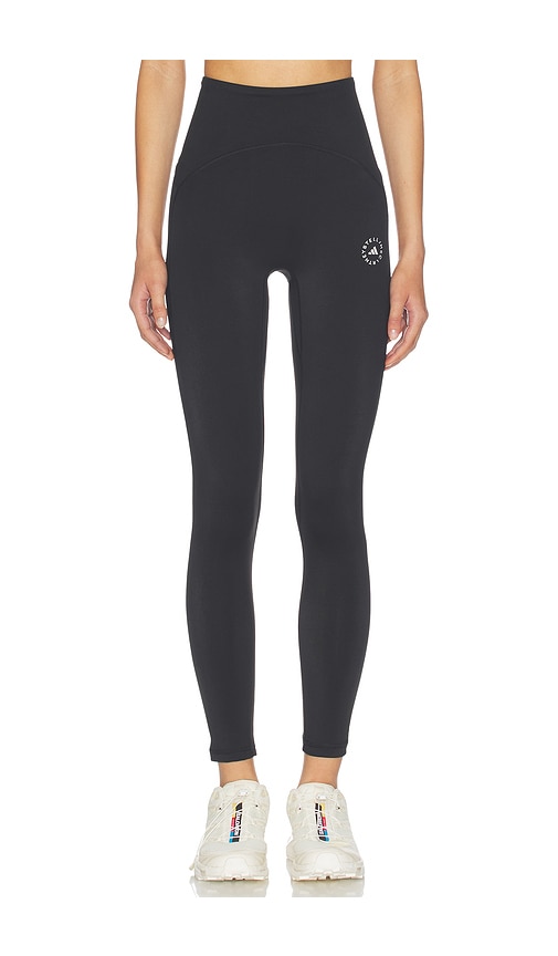 Studio Ruched Legging in Black. by adidas by Stella McCartney