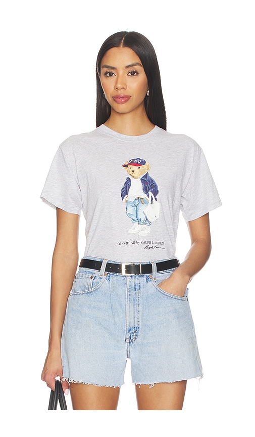 Cotton Jersey Crew T-shirt in Light Grey.
