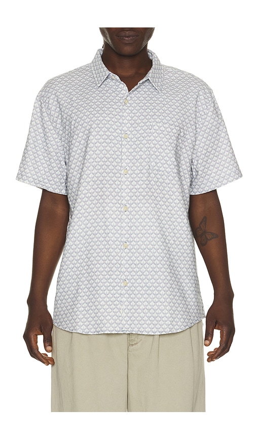 Classic Stretch Selvage Shirt in Blue.