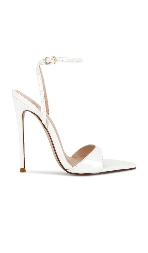 GG Sandal in White.