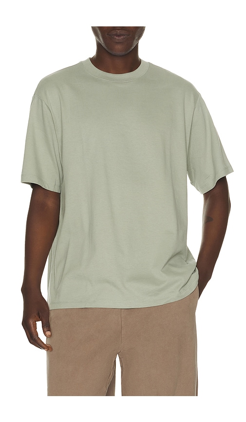 SoftKnit Cotton Tee in Sage.